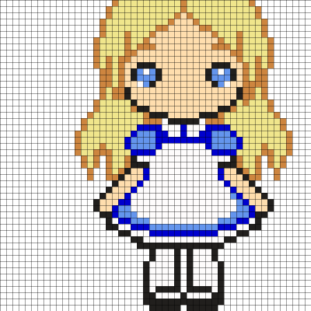 Вышивка аниме схемы маленькие