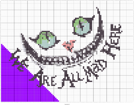 Диснеевские принцессы по клеточкам