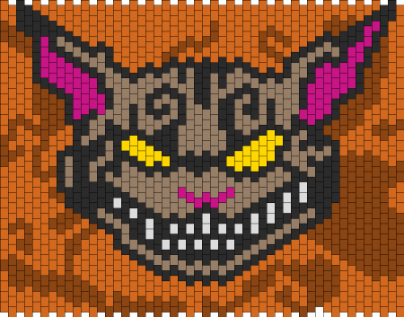 Рисунки по клеточкам Чеширский кот