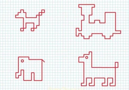 Фигуры из клеточек