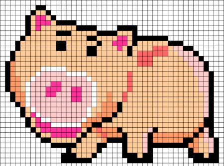 Рисунки по клеткам на др