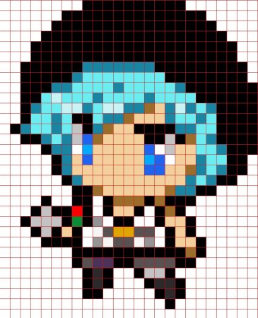 Пиксельны Геншин