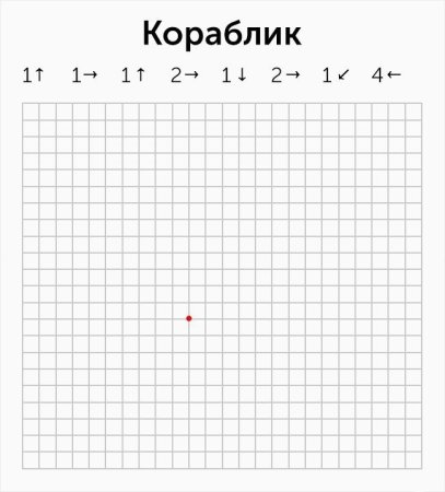 Клетки для графического диктанта для дошкольников