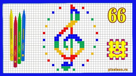 Схемы для рисования по клеточкам