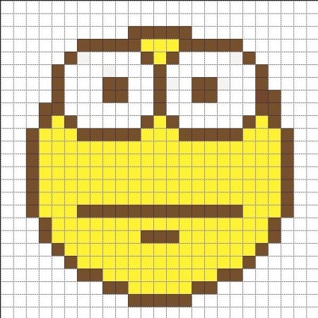 Смайлики в клеточку