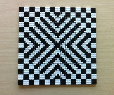 Оптическая иллюзия мозаика