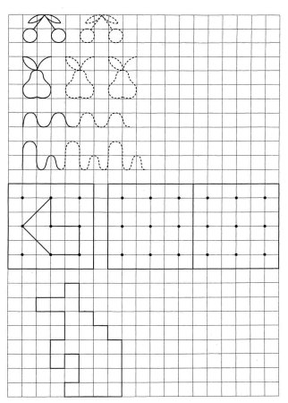 Рисунки по квадратикам для детей