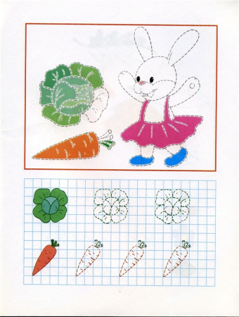 Графические узоры для дошкольников