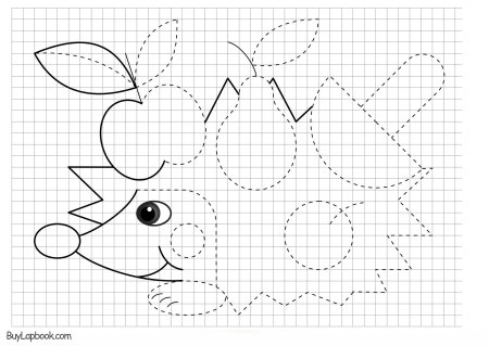 Симметрия рисунка для детей дорисовать