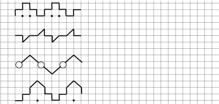 Копирование по точкам для дошкольников