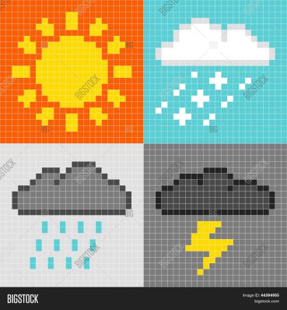 Облако по клеточкам в тетради