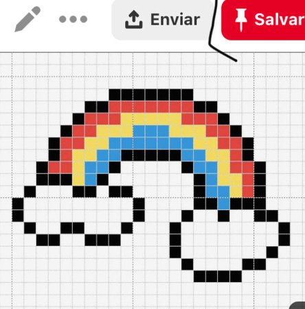 Рисунок по клеткам облачко