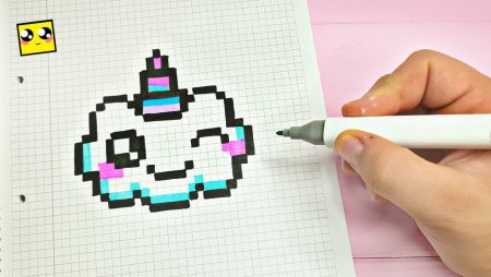 Рисунки по клеточкам пикселька милые