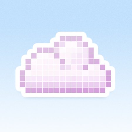 Облака пиксель арт