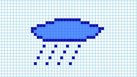 Рисование по клеточкам облачко