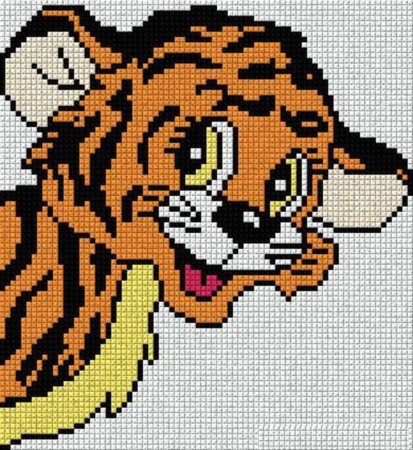Вышивание крестиком Тигренок