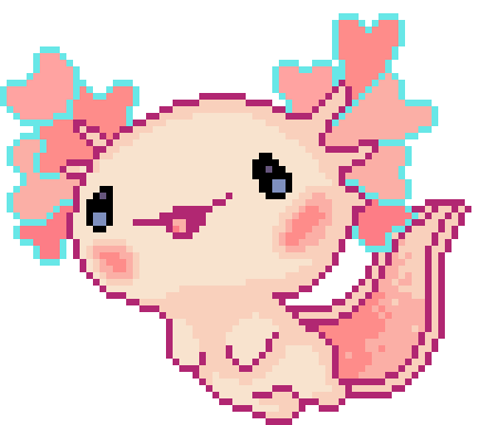 Аксолотль пиксель