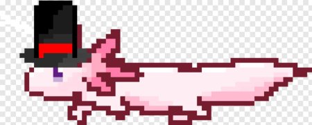 Аксолотль майнкрафт пиксельный