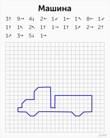 Графический диктант по клеточкам