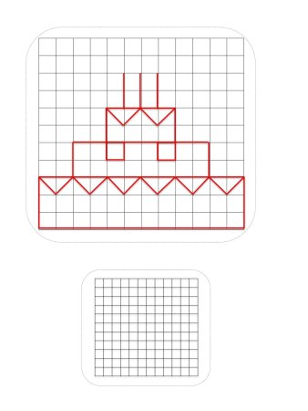 Тортик по клеточкам