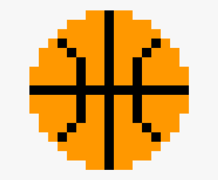 Баскетбольный мяч по клеточкам