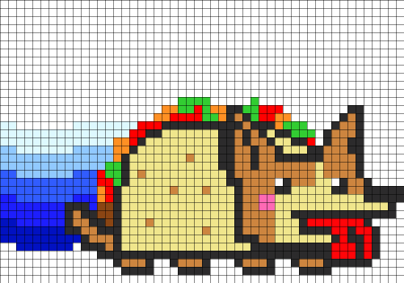 Рисунки по клеточкам нян Кэт