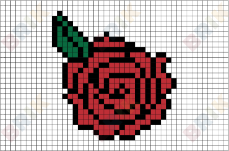 Рисунки по клеточкам радужные