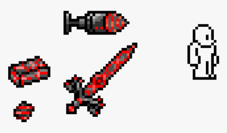 Пиксель арт террария босс уничтожитель