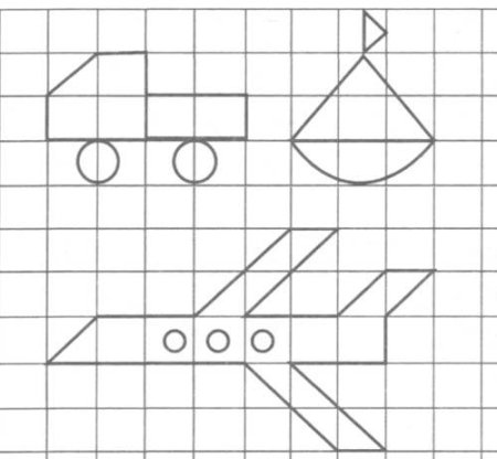 Рисуем по клеточкам транспорт