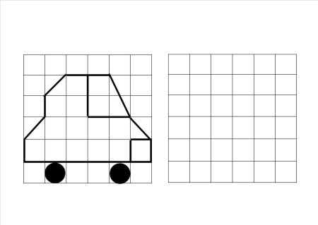 Рисование по клеткам задание
