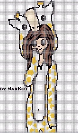 Девочка по клеточкам