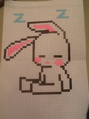 Рисунки по клеточкам девочки