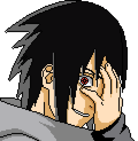 Саске Учиха пиксель