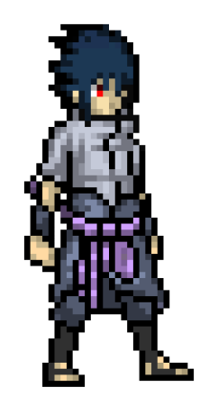 Саске пиксельарт