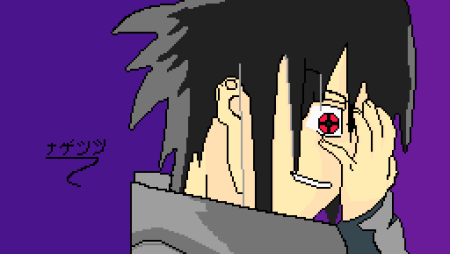 Саске пиксельарт