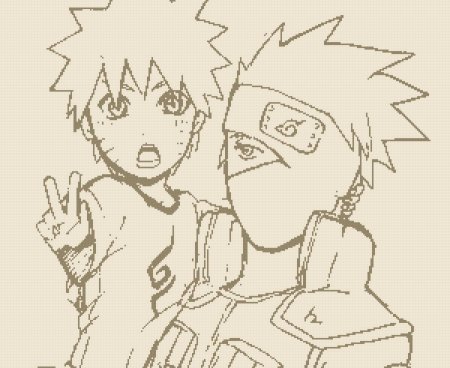 Вышивка Наруто Какаши