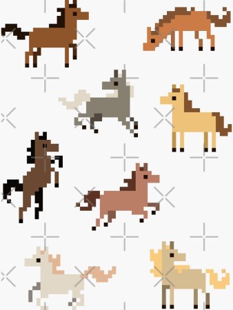 Рисование по клеточкам лошадь