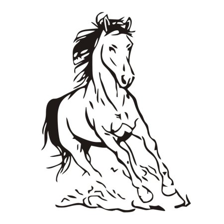 Лошадь по клеткам