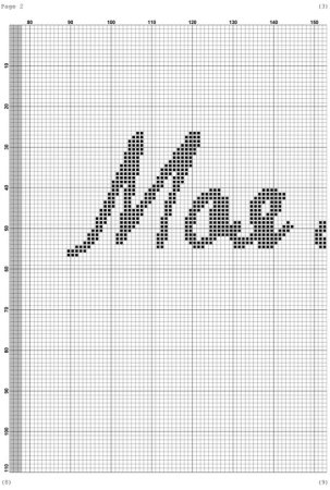 Вышивка крестом надписи схемы