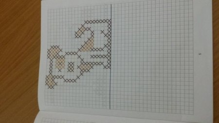 Рисунки по клеточкам в тетради