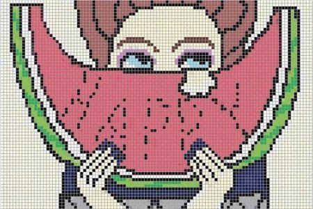 Рисунки по клеточкам большие