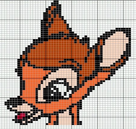 Новогодние узоры олени для вышивки крестом