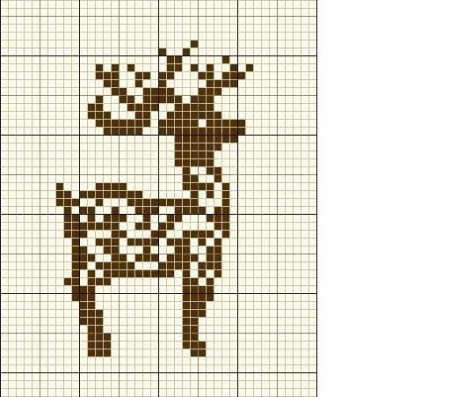 Бэмби вышивка крестом