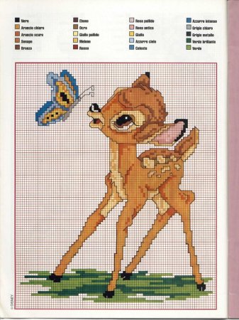 Графический диктант Олененок