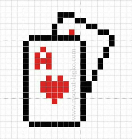 Рисунки по клеткам маленькие