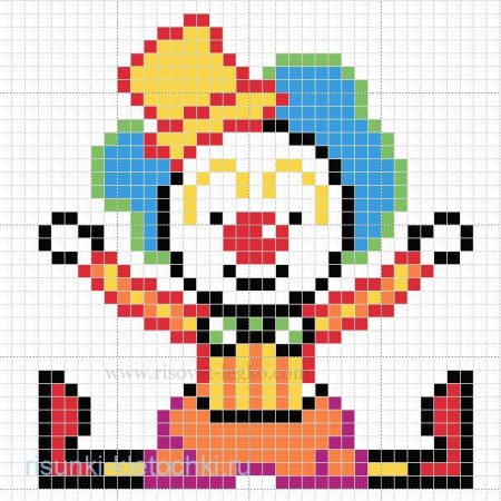 Клоун из пикселей