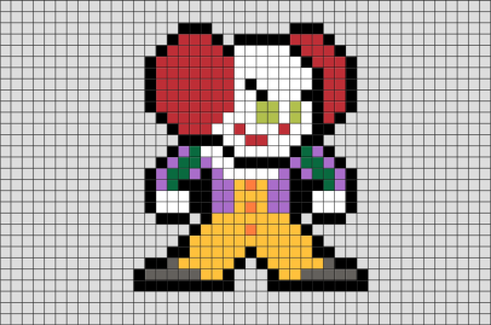 Клоун ПЕННИВАЙЗ Pixel Art
