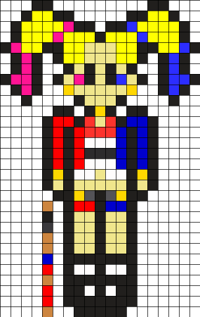 Клоун по клеточкам