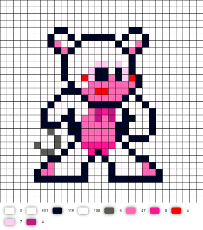 Pixel Art Харли Квинн