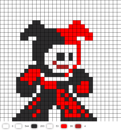 Рисунки по клеточкам рыба